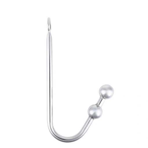 4417 Steel Pleasurable Hook Stainless Two Anal Balls 1022